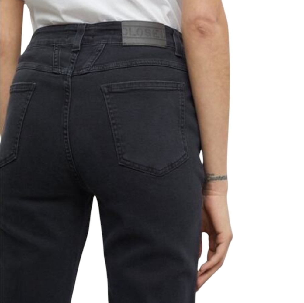 Closed Jeans Pedal Pusher High Waist Heritage Fit Cropped Black IT44 28 8 NWT - Picture 10 of 16
